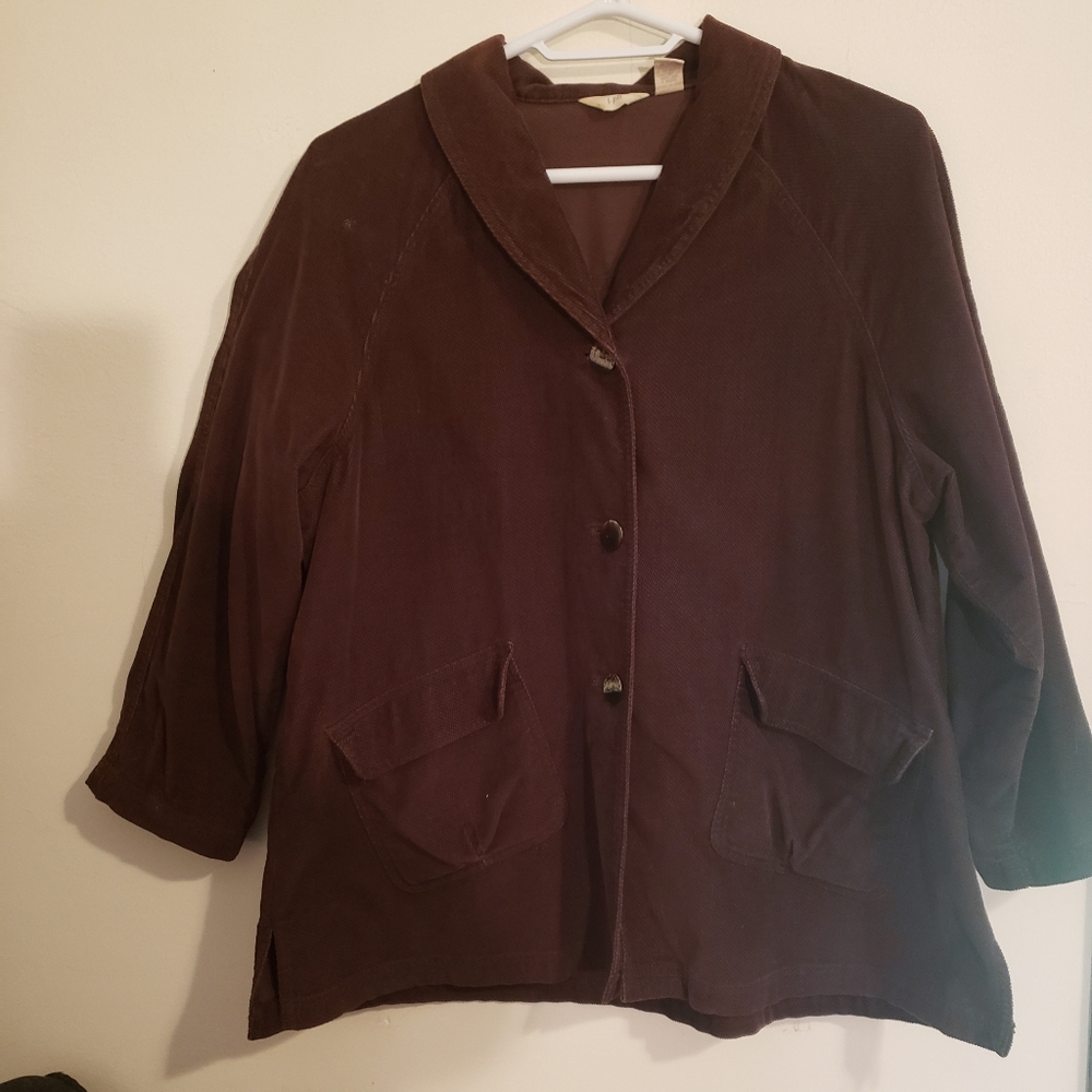 Jill vintage corduroy jacket XL brown